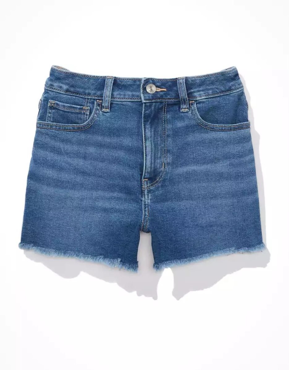 Shorts American Eagle AE Stretch Denim Mom Lavage Clair Femme | YYQ-77255652